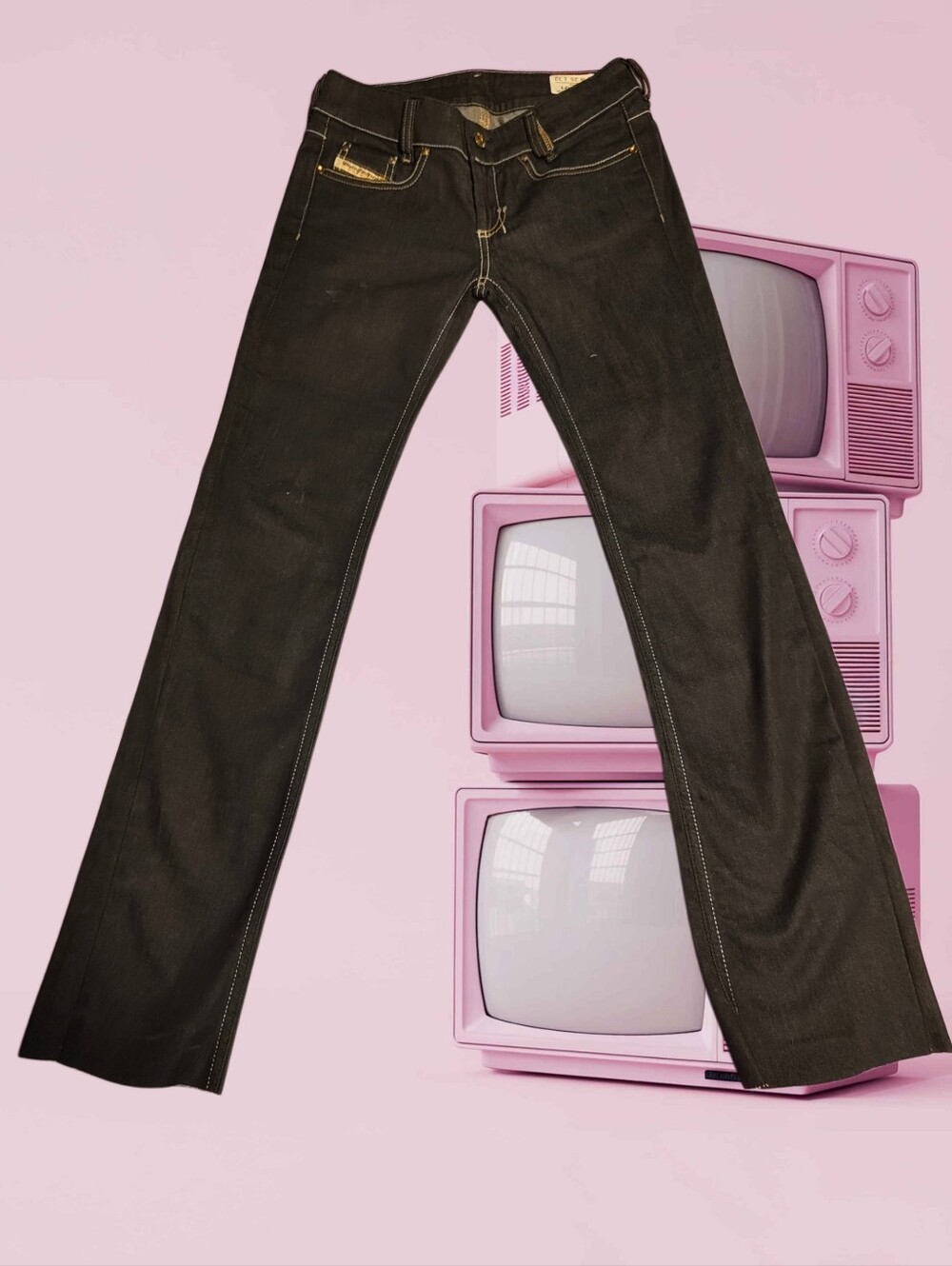 DIESEL "Louvely" Bootcut Jeans – Dark Wash, W25 L32
